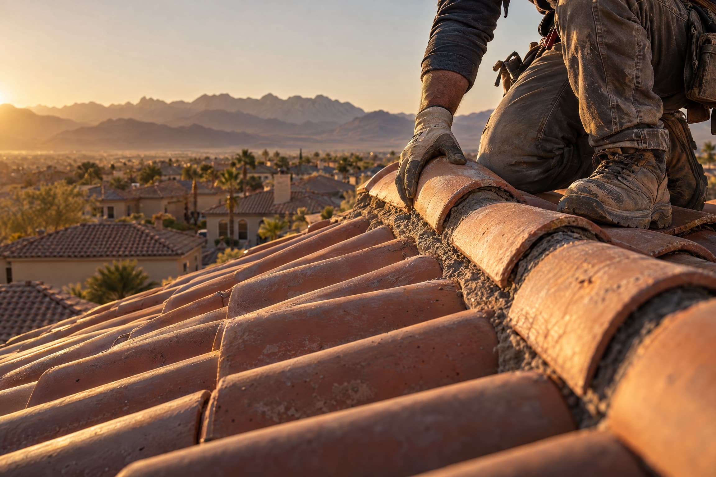 Roofing work in Las Vegas